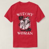 ウィメンズウィッチウィッカ信者女異教の性魔女プレム Tシャツ (デザイン正面)