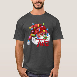 ウィメンズウォー賛美メンツチュサンタハットクリスマスライト90 Tシャツ