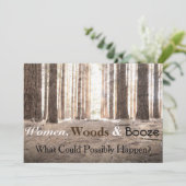 「ウィメンズウッズ酒」バチェロレッテ招待状 招待状 (スタンド正面)