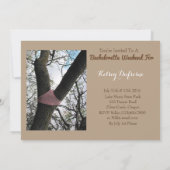 「ウィメンズウッズ酒」バチェロレッテ招待状 招待状 (裏面)