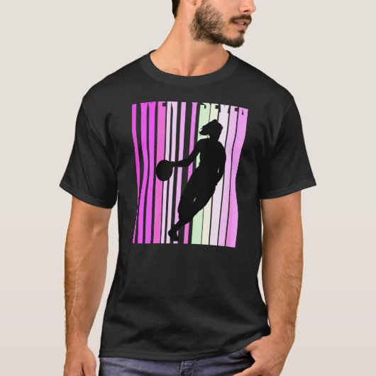 ウィメンズウメンズバスケットボール27th誕生日レトロ27蘇 tシャツ (正面)