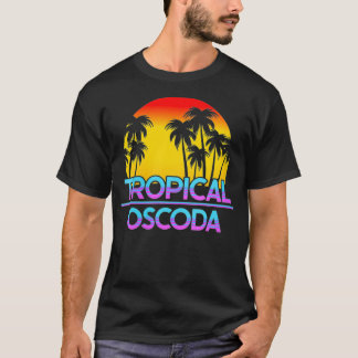 ウィメンズオスコダミシガンおもしろいアイロニック天気VNeck Tシャツ