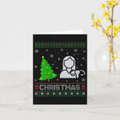 ウィメンズオブナースクリスマスツリー照明醜いクリスマス カード (黄色い花)