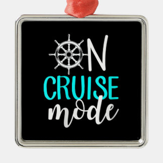ウィメンズオンクルーズモードクルーズバケーションファミリー メタルオーナメント