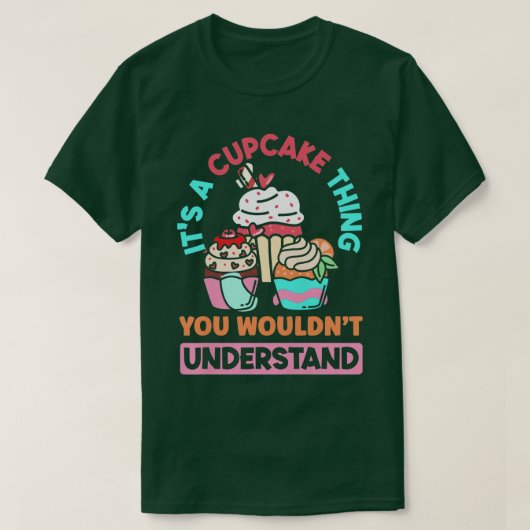 ウィメンズカップケーキベイカーカップケーキベーキング恋人 Tシャツ (デザイン正面)