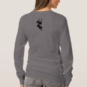 ウィメンズカナダTシャツカスタムカナダガースシャツ Tシャツ (裏面)