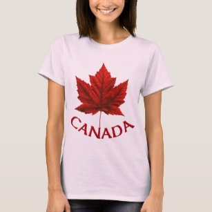 ウィメンズカナダTシャツメープルリーフオーガニックTシャツ Tシャツ
