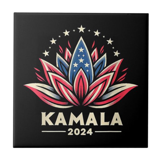 ウィメンズカマラハリス2024キャンペー大統領のンAm タイル (正面)