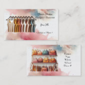 ウィメンズカラータンクトップスブティックビジネスカード 名刺 (正面/裏面)