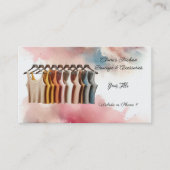 ウィメンズカラータンクトップスブティックビジネスカード 名刺 (正面)