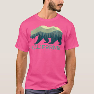 ウィメンズカリフォルニアベアレトロ70Sヴィンテージアウトドア Tシャツ