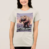 ウィメンズカリフォルニア共和国ベアステートメントティー トライブレンドＴシャツ (正面)