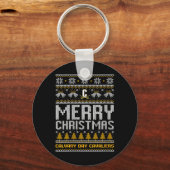ウィメンズカルヴァリーデイカバリエースロゴメリークリスマス キーホルダー (正面)