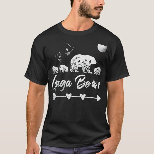 ウィメンズガガベアと3つのクマCubs母Da Tシャツ (正面)