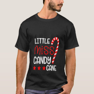 ウィメンズキャンディーケーンサンタハットクリスマスパーティー恋人 Tシャツ
