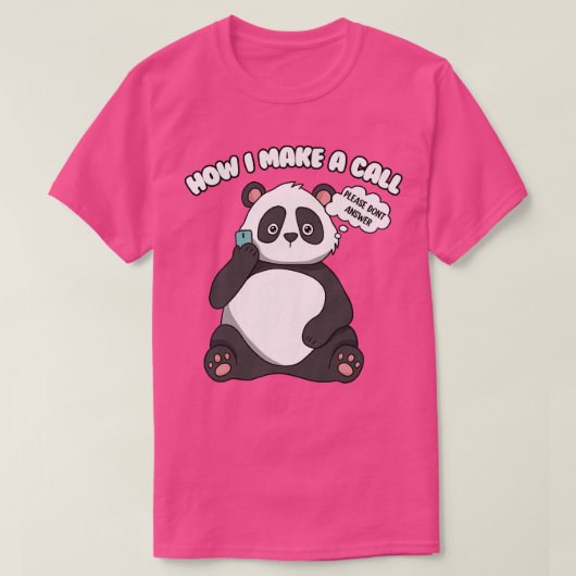 ウィメンズキュートパンダベアプレミアム Tシャツ (デザイン正面)