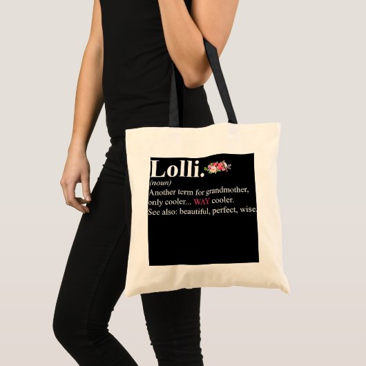 ウィメンズキュートロリ定義おばあちゃんフローラ トートバッグ (正面(商品))