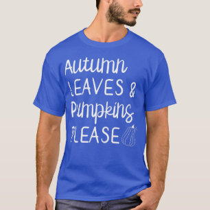 ウィメンズキュート紅葉&カボチャお願い秋 Tシャツ