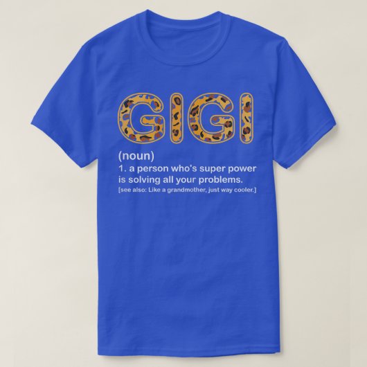 ウィメンズギグランマおもしろいーン Tシャツ (デザイン正面)