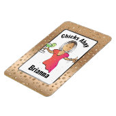 ウィメンズクおもしろいルーズキャビンのドアのためのチックアホイ マグネット (左側)