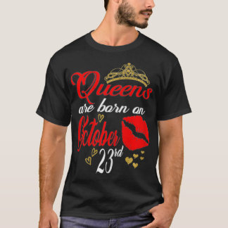 ウィメンズクイーンズは10月23生まれ日に開催される蠍座バー Tシャツ