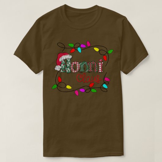 ウィメンズクパーソナライズされたリスマスノニクロースクリスマスリ Tシャツ (デザイン正面)