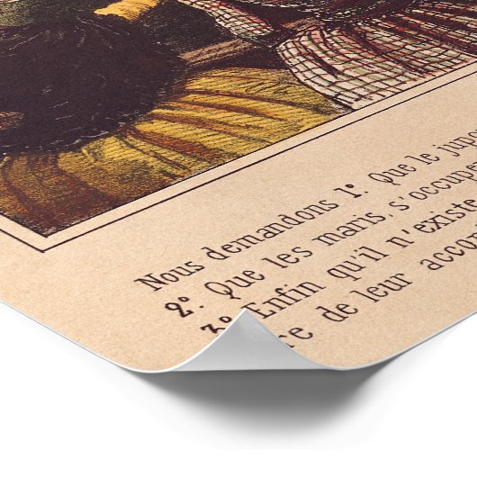 ウィメンズクラブ， c.1848 ポスター (角)