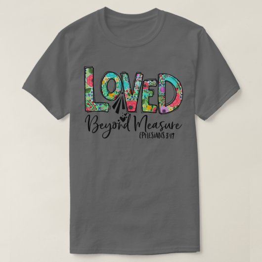 ウィメンズクリスチャンT賛美シャツBeyond Measure Lov Tシャツ (デザイン正面)