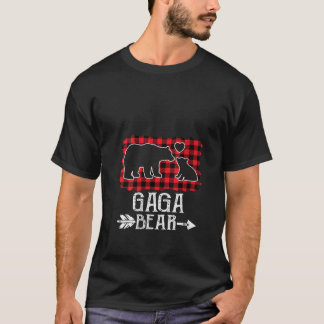 ウィメンズクリスマスガガベクリスマスレッドプレイドバフ Tシャツ