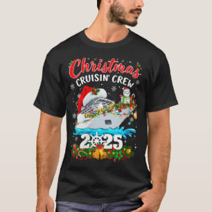 ウィメンズクリスマスクリスクルーシンクルー2025マッチングファミリー Tシャツ