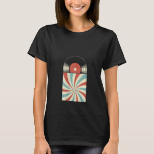 ウィメンズクールビニ男性へー女子ヴィンテージレコード Tシャツ