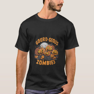 ウィメンズグルガースゾンビゾンビ不気味ーパンプキンス Tシャツ