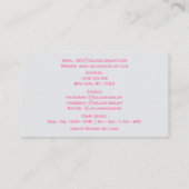 ウィメンズグレーファッションシューズピンクハイヒール 名刺 (裏面)