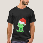 ウィメンズゲームクリスマスボーイズおたく恐竜 Tシャツ (正面)