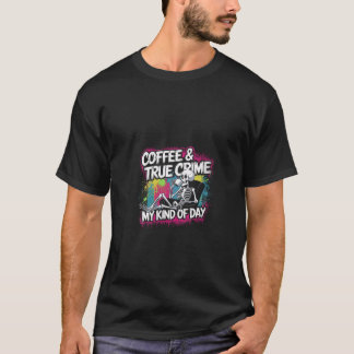 ウィメンズコーヒー真犯罪スケルトン引用文真罪 Tシャツ