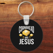 ウィメンズコーンブレッド&イエスコーンブレッド感謝していベーキング キーホルダー (正面)