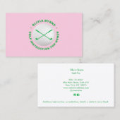 ウィメンズゴルフインストラクタークロスクラブ 名刺 (正面/裏面)