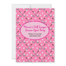 ウィメンズゴルフシーズンオープンパーティの招待状