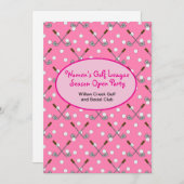 ウィメンズゴルフシーズンオープンパーティの招待状 招待状 (正面/裏面)