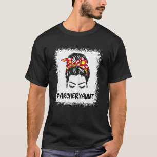 ウィメンズサングラスアーチェリーおばさん生活メッシーバンヘア Tシャツ