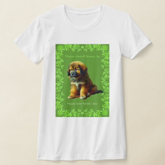 ウィメンズサンパッツクスデイチベットマスティフPuppy Tシャツ (レイダウン)