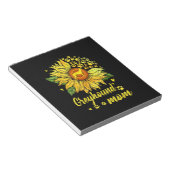 ウィメンズサンフラワーグレイハウンド母の犬の恋人のギフト ノートパッド (アングル)