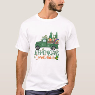 ウィメンズシェナニガンコーディネーター格言シャムロックテアック Tシャツ