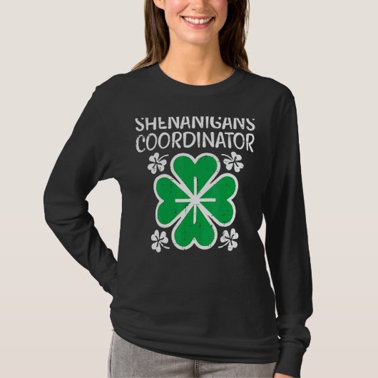 ウィメンズシェナニガンズコーディネおもしろいーターSt patricksD Tシャツ (正面)