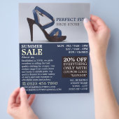 ウィメンズシューズ婦人服店広告ズ チラシ (手)