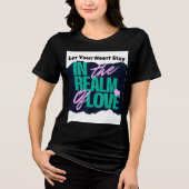 ウィメンズショートスリーブコットンティーシャツ トライブレンドTシャツ (正面)