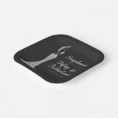 ウィメンズシルバーカクテルモダンドレス誕生日 ペーパープレート (傾斜あり)