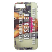 ウィメンズジムトレーニング やる気を起こさせる Case-Mate iPhoneケース (裏面)