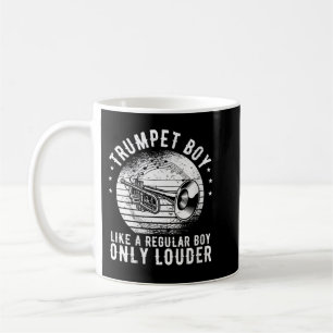 ウィメンズジャズトランペットボーイマーチバンドVNeck コーヒーマグカップ