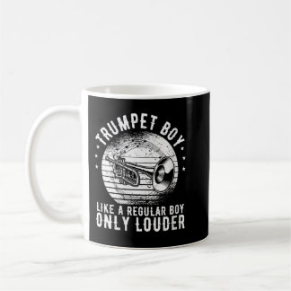 ウィメンズジャズトランペットボーイマーチバンドVNeck コーヒーマグカップ